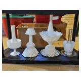 4 Vintage Glass Handmade Sculptures