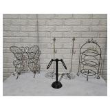 Metal Hooks, Candle Holder, Pie Stand, Towel Rack