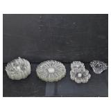 Vtg Hazel Atlas Sunflower Plates, Fostoria Bowl