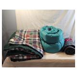 Coleman Sleeping Bag, Comforter, Plush Blanket