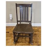 Antique Primitive Painted Sewing Rocker