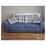 Sleeper Sofa with Accent Pillows
