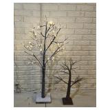 Pre-lit and Other Decorative Twig Trees