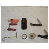 Vintage Compass, Counter and Knives