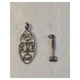 2 Sterling Silver Pendnats