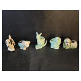 5 Vintage Pottery Planters