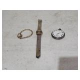 Vtg Waltham Pocket Watch, Bulova & Timex Watches
