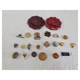 Vintage Pins, Leather Coin Purses and Collectibles