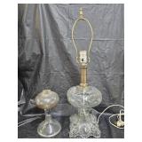 2 Antique Oil Lamps