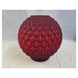 Vintage Ruby Red Satin Glass GWTW Lamp Shade
