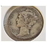 1928 Silver Mercury Head Dime
