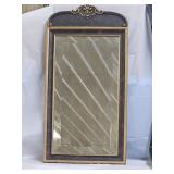 Antique Painted Beveled Mirror with Gilded Accents