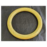 Vtg Swirled Butterscotch Bakelite Bangle Bracelet.