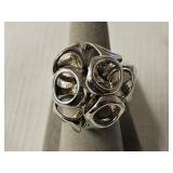 Sterling Silver? Brutualist Coral Design Ring