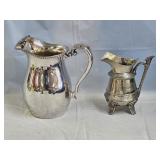 Antique Silverplate Creamer and Pitcher