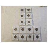 14 Buffalo Nickels