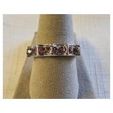 Sterling Silver? Pink Topaz Ring