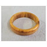 Vtg Marbled Butterscotch Bakelite Bangle Bracelet