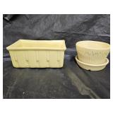 Vintage Cookson and Morton Pottery Planters