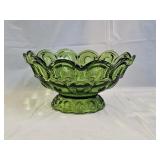 LE Smith Glass Moon & Stars Footed Fruit Compote