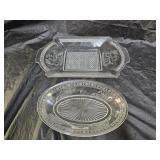 McKee EAPG Bread Tray & Relish Dish