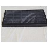 Glass Top Divided Jewelry Display Tray