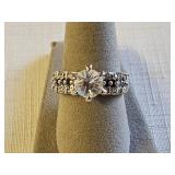 Sterling Silver? Rhinestone Ring