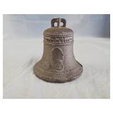 Vintage Cast Iron 1776 Liberty Bell Coin Bank