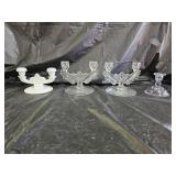 Tiffin, Imperial and Fenton? Candle Holders