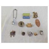 Vintage Advertising Pins and Collectibles
