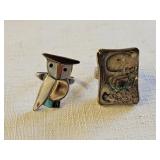 Mother of Pearl & Abalone Shell Rings