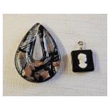 Cameo and Art Glass Pendants