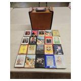 20 Vintage 8 Track Cassette Tapes & Case