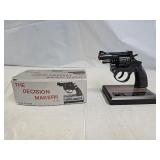 The Decision Maker Cap Gun Desk Plaque