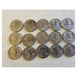 15 1979 Susan B Anthony Dollar Coins