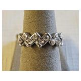 Sterling Silver? Rhinestone Ring