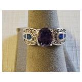 Sterling Silver? Multi Color Stone Ring