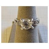 Sterling Silver? Rhinestone Ring