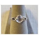 Sterling Silver? Rhinestone Ring