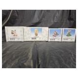 4 Fitz And Floyd Charming Tails Figurines