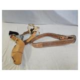Vtg Hubley Ric-O-Shay .45 Cap Gun, Holster, Belt