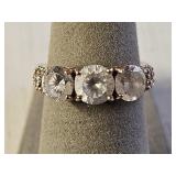 Sterling Silver PAJ CZ Anniversary Ring