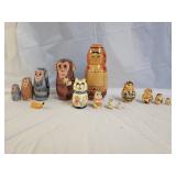 3 Sets of Russian Nesting Dolls