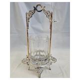 Antique Victorian Aurora Silverplate Pickle Castor