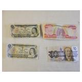 Canadian and Iraq Paper Money
