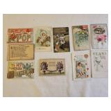 10 Vintage Greeting Post Cards
