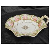 Nippon Hand Painted Porcelain Nut Dish