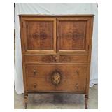 Antique Burled Mahogany Gentleman