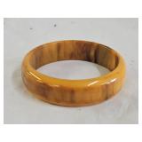 Vintage Marbleized Butterscotch Bakelite Bracelet