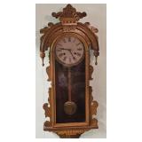 Walnut Victorian Queen Isabella Wall Clock